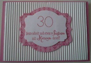 Geburtstag Auftrag 30 a