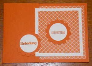 Einladung BDay Orangentraum