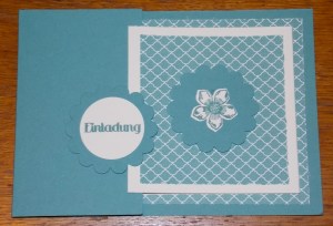 Einladung Blume Lagune