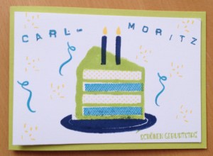 Geburtstagskarte für Kinder mit Produkten von Stampin Up