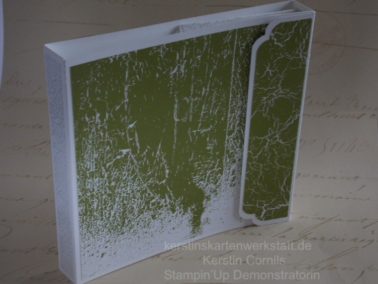 Flipbook mit einer Seite mit Material erstellt von Stampin Up