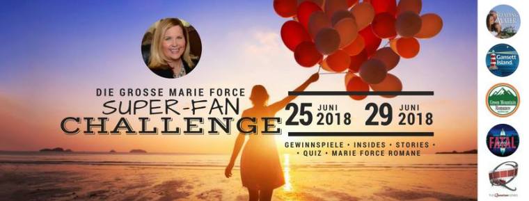 Banner: Die grosse Marie Force Super- Fan Challenge