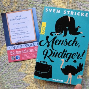 Lesung: Sven Stricker: Mensch, Rüdiger!
