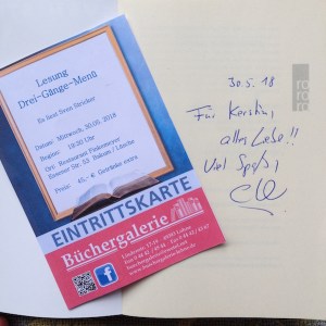 Widmung und Eintrittskarte: Sven Stricker