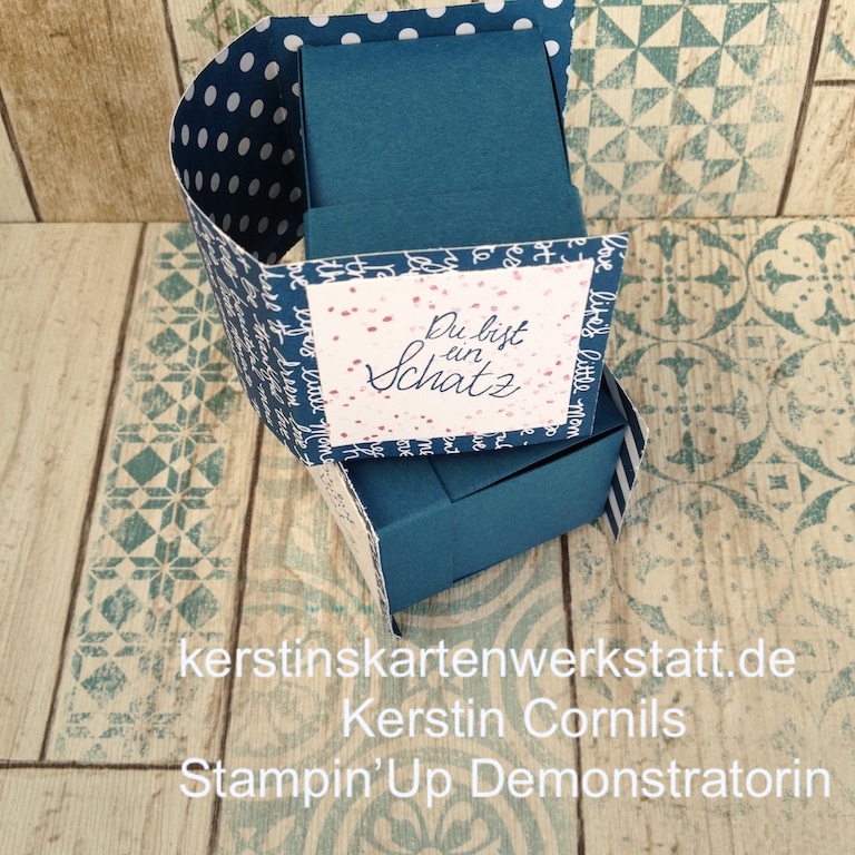 Buchbox Mini in blau