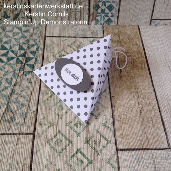 Dreieck Verpackung, Mitbringsel, Goodie, Für Dich, Kleinigkeit zum Geburtstag,