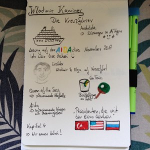 Sketchnote Die Kreuzfahrer von Wladimir Kaminer