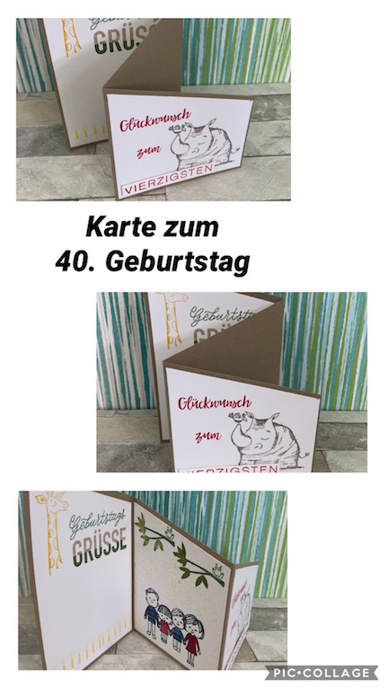 Geburtstagskarte zum Vierzigsten