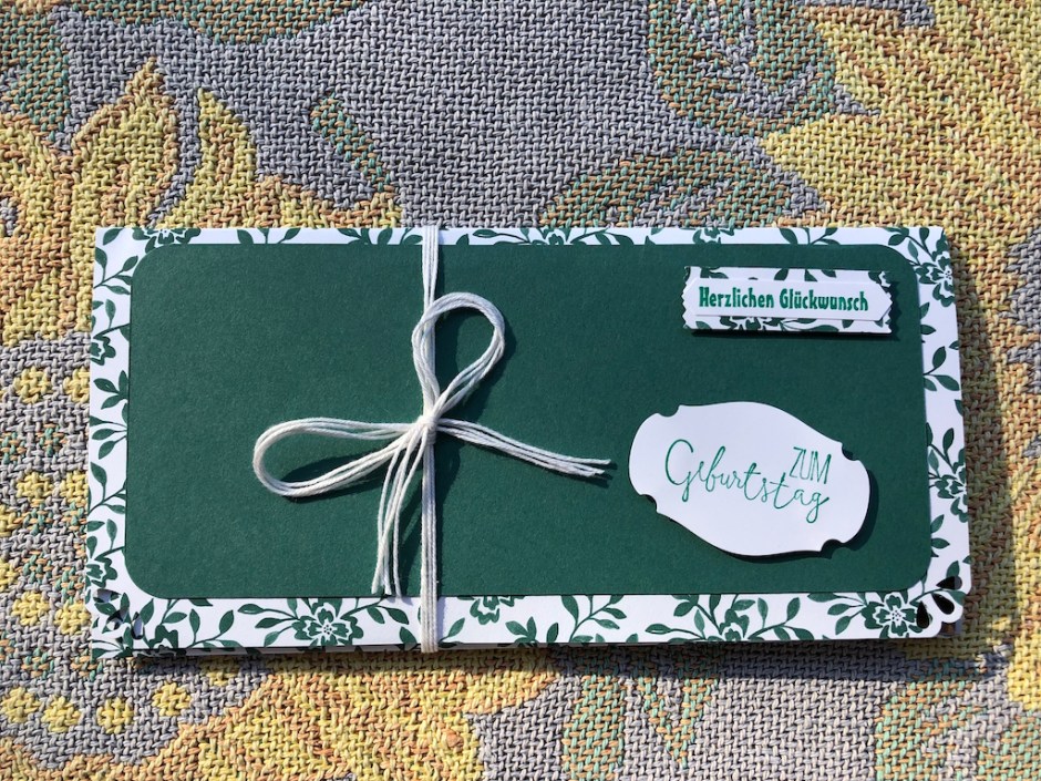 Gutscheinverpackung Herzlichen Glückwunsch