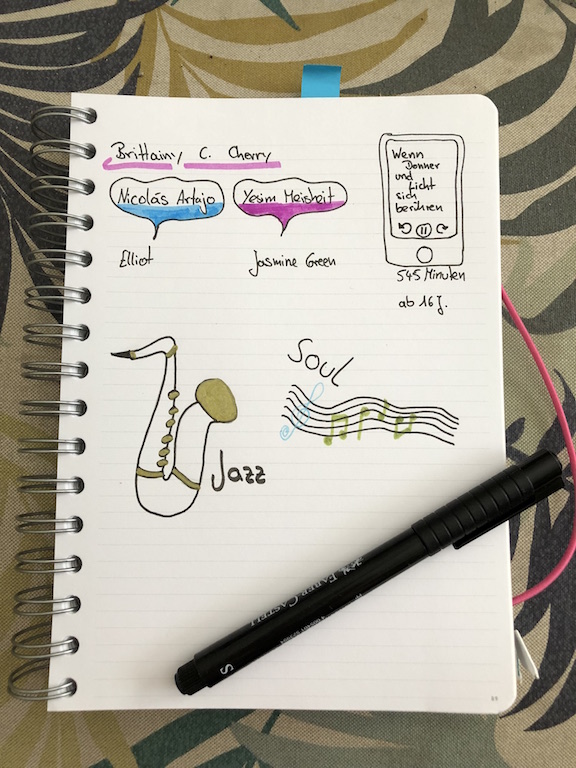 Wenn Donner und Licht sich berühren von Brittainy C Cherry Sketchnote
