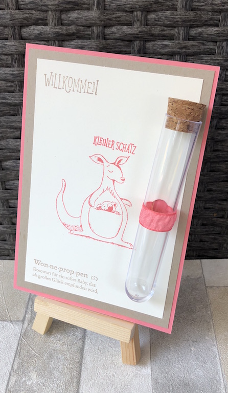 Reagenzglaskarte Baby