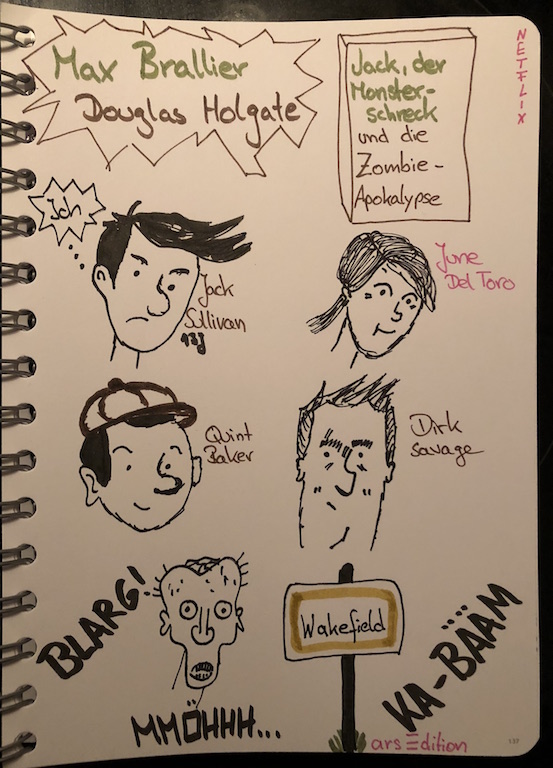 Jack der Monsterschreck und die Zombie Apokalypse Sketchnote