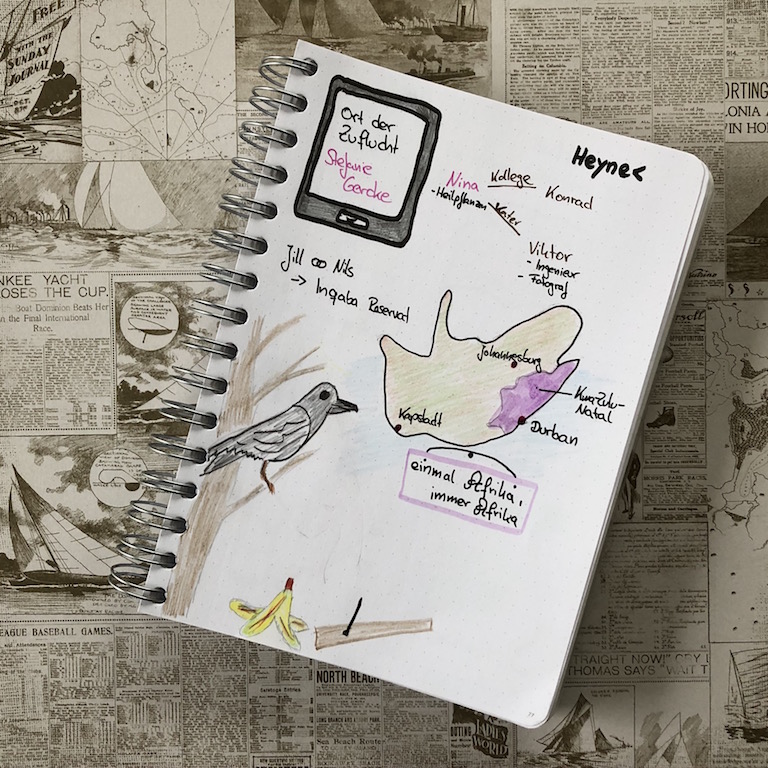 Ort der Zuflucht von Stefanie Gercke Sketchnote zum Buch