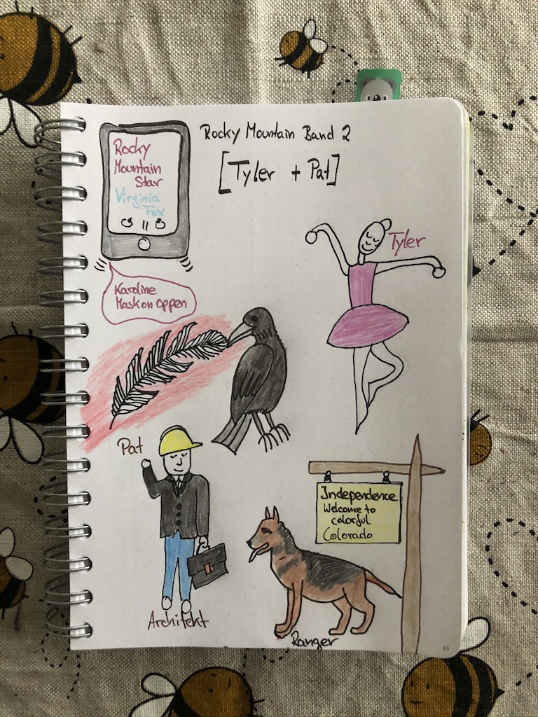 Rocky Mountain Star von Verginia Fox Sketchnote zum Buch