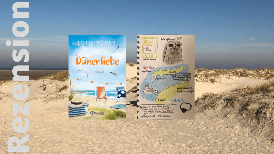 Dünenliebe von Lotte Römer Sketchnote zum Buch
