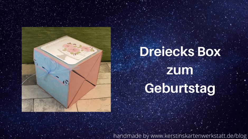 Dreiecks Box zum Geburtstag