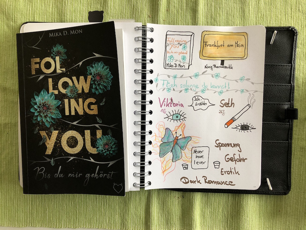 Following You von Mika D Mon Sketchnote mit Buch
