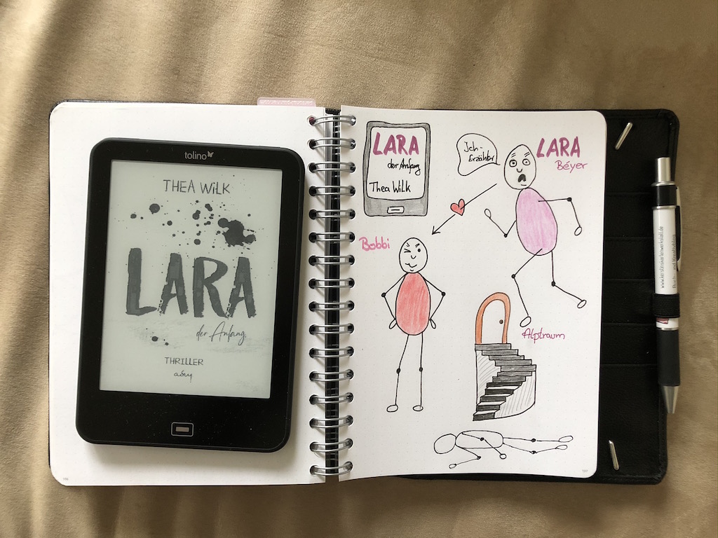 Lara der Anfang von Thea Wilk Sketchnote und eBook