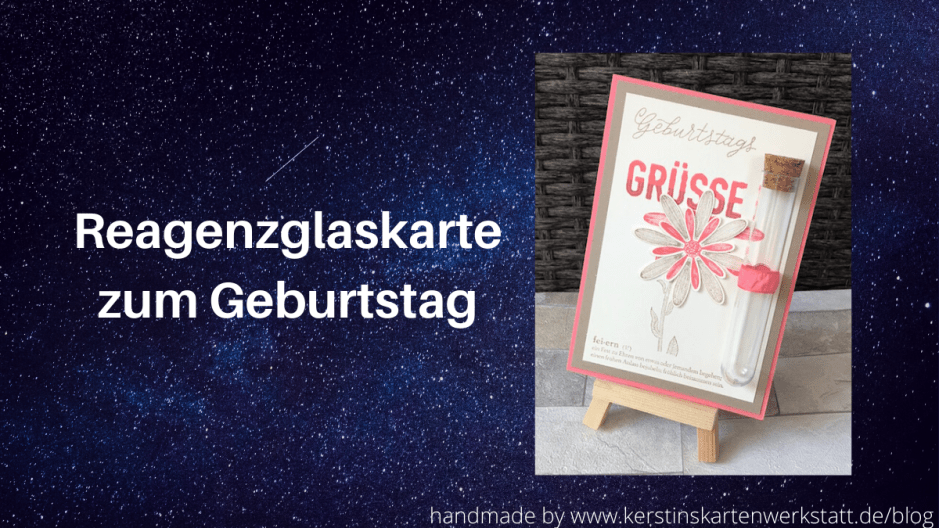 Reagenzglaskarte zum Geburtstag