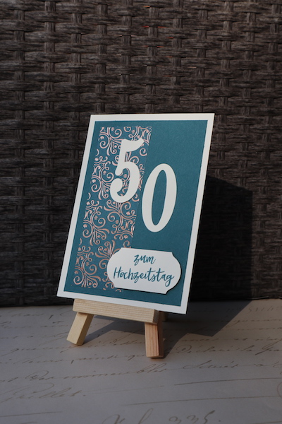 Grußkarte zum 50. Hochzeitstag 