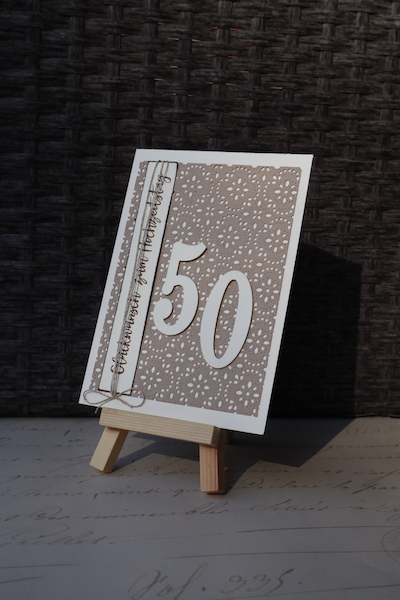 Grußkarte zum 50. Hochzeitstag 