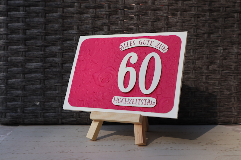 Grußkarte zum 60. Hochzeitstag 