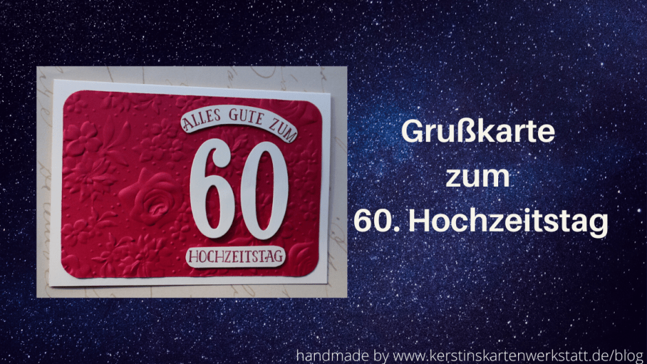 Grußkarte zum 60. Hochzeitstag