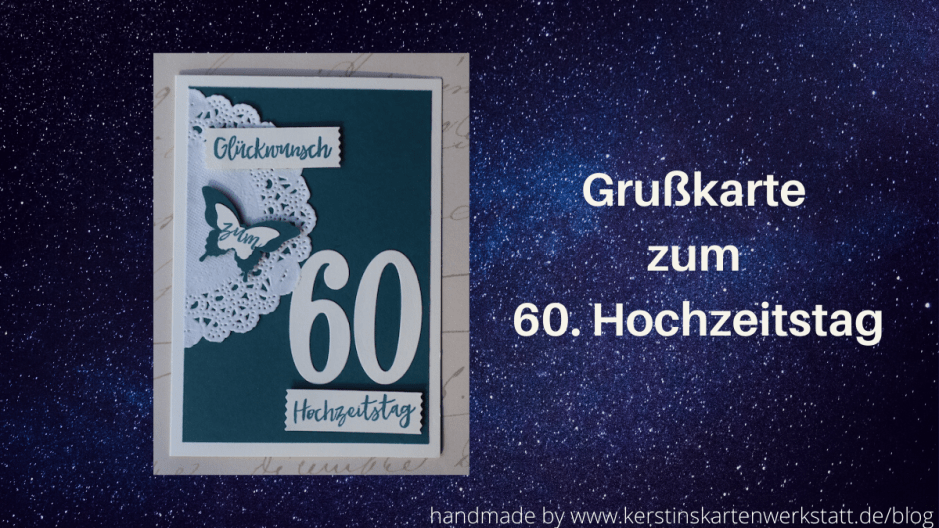 Grußkarte zum 60. Hochzeitstag