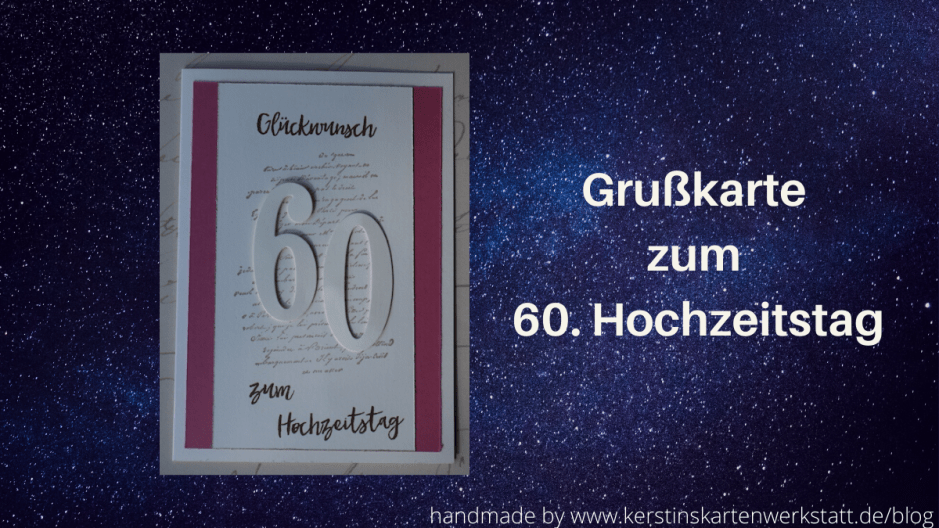 Grußkarte zum 60. Hochzeitstag
