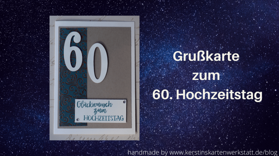 Grußkarte zum 60. Hochzeitstag