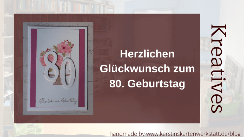 80. Geburtstag mit Blümchen