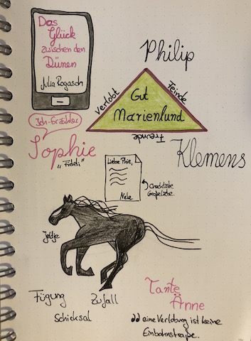 Das Glück zwischen den Dünen von Julia Rogasch Sketchnote zum Buch