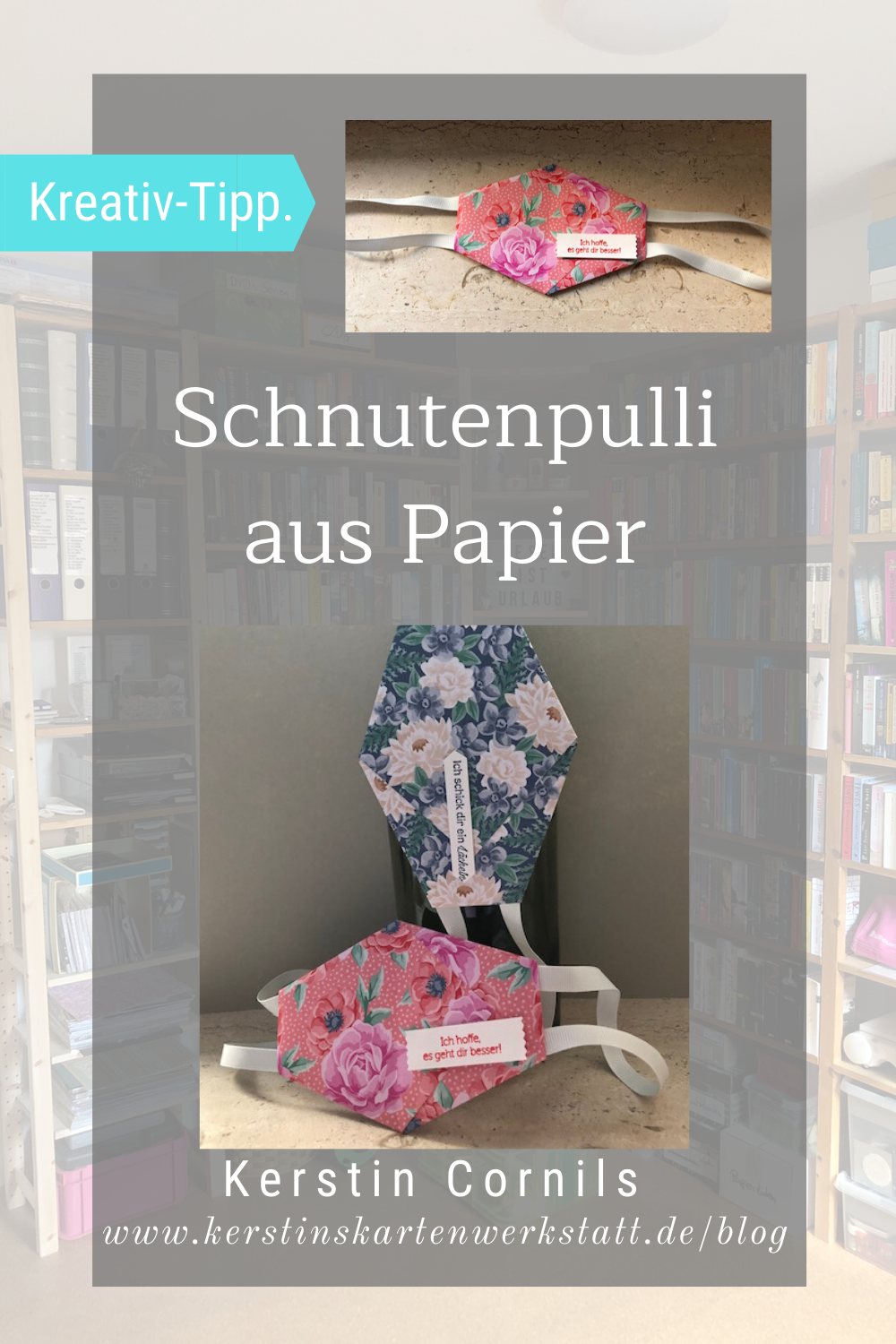 Gesichtsmaske als Goodie aus Papier