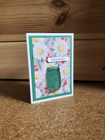 Genieß den Tag mit Einmachglas Plastikkuppel