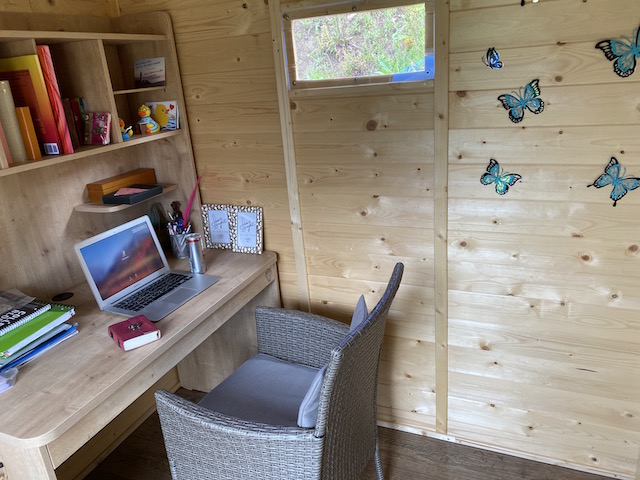 Foto von der Schreibhütte