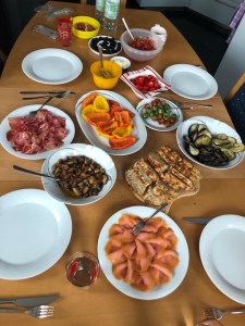 Bastelwochenende in Düren August 2020 Abendessen