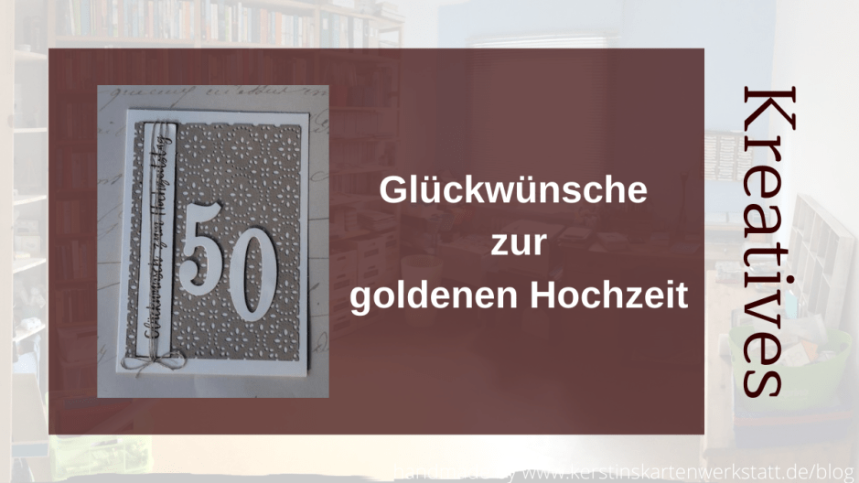 Goldene Hochzeit bestickte Spitze