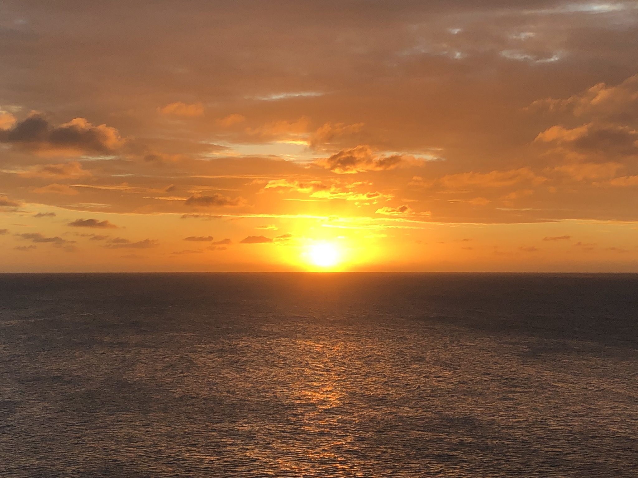 Sonnenuntergang in der Karibik