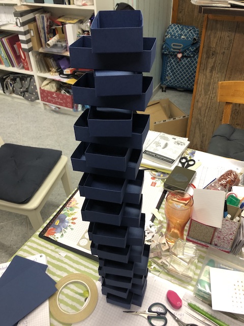 Bastelwochenende in Düren August 2020 Adventskalenderboxen