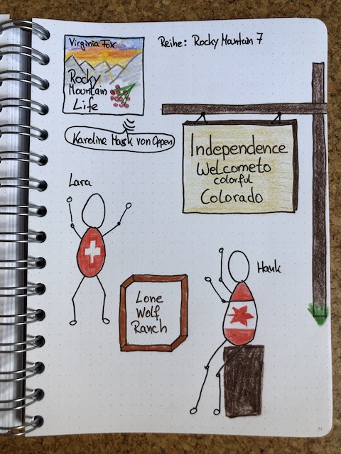 Rocky Mountain Life von Virginia Fox Sketchnote zum Hörbuch