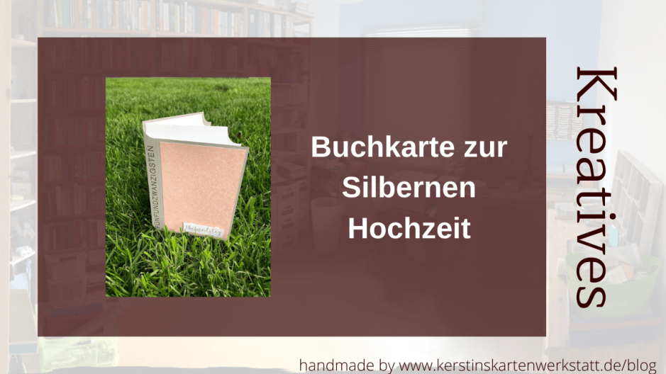 Buchkarte zur Silberhochzeit mit Embossing