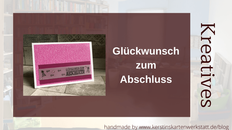 Karte zur bestandnen Prüfung in Magentarot