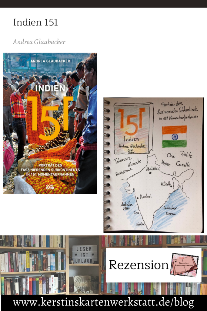 Indien 151 von Andrea Glaubacker Sketchnote und Rezension zum Buch