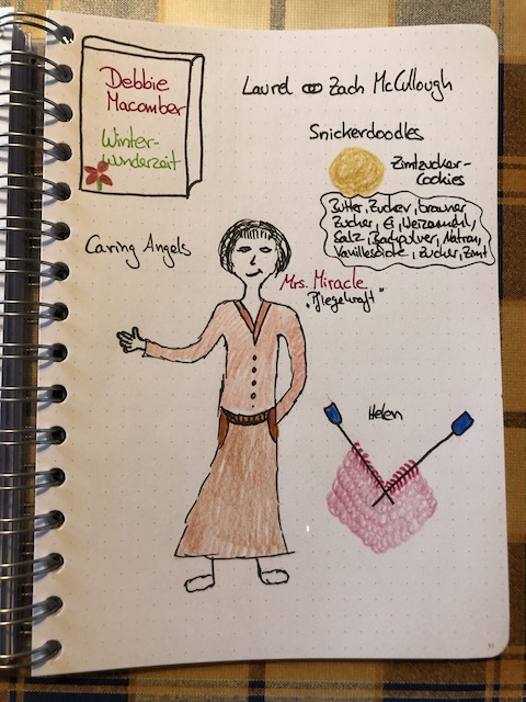 Winterwunderzeit von Debbie Macomber Sketchnote und Rezension zum Buch von Kerstins Kartenwerkstatt