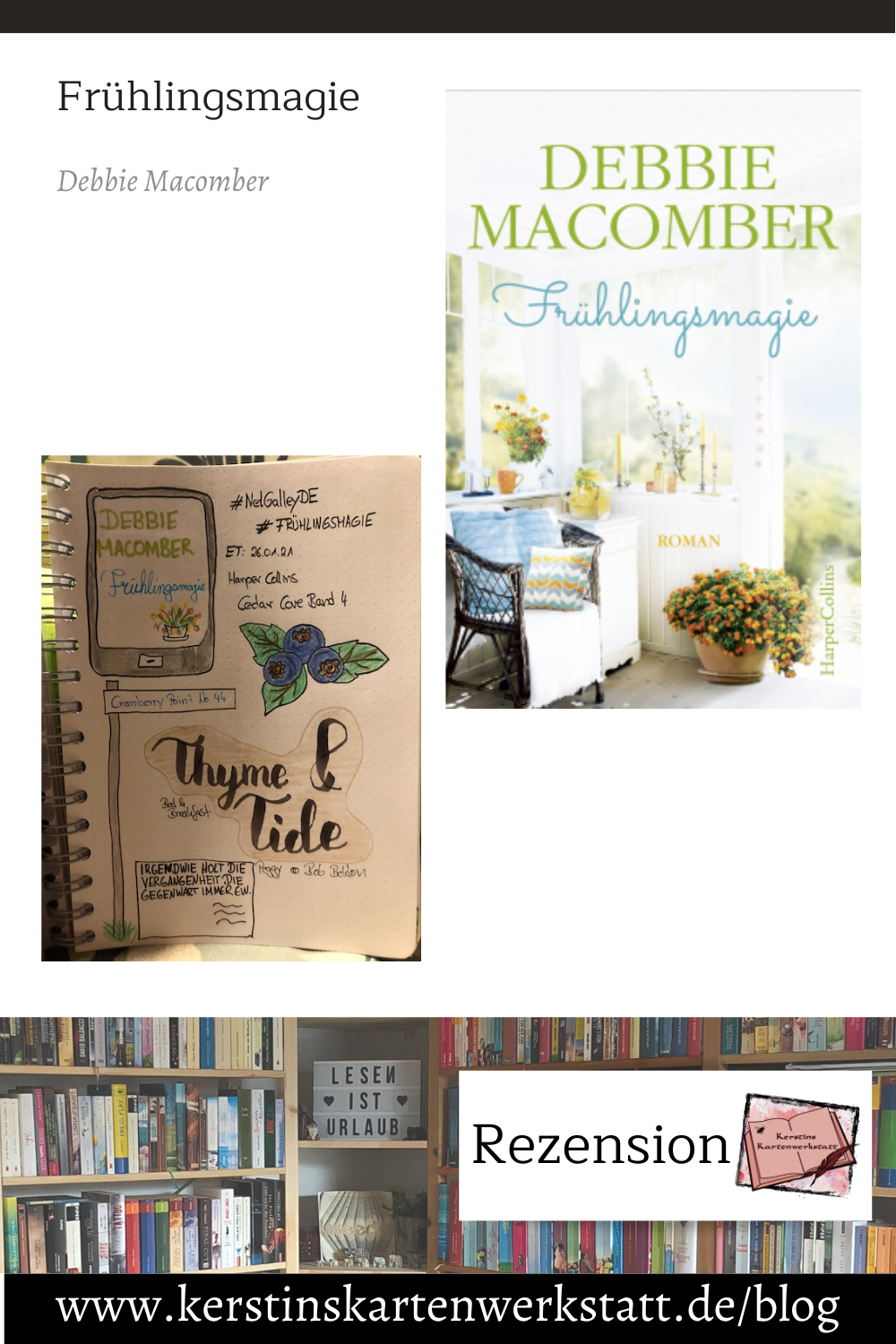 Frühlingsmagie von Debbie Macomber Sketchnote und Rezension zum Ebook von Kerstin Cornils