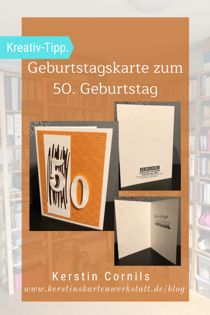 Geburtstagskarte zum 50 Geburtstag