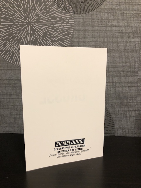 Geburtstagskarte zum 50 Geburtstag