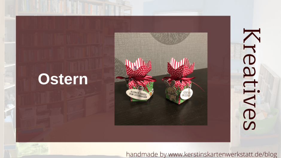 Süße Verpackung zu Ostern mit Hase und Ostereiern