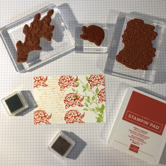 Stempeltechnik: Floating Letters und Josephs Coat Technik für eine Karte zum 50. Geburtstag