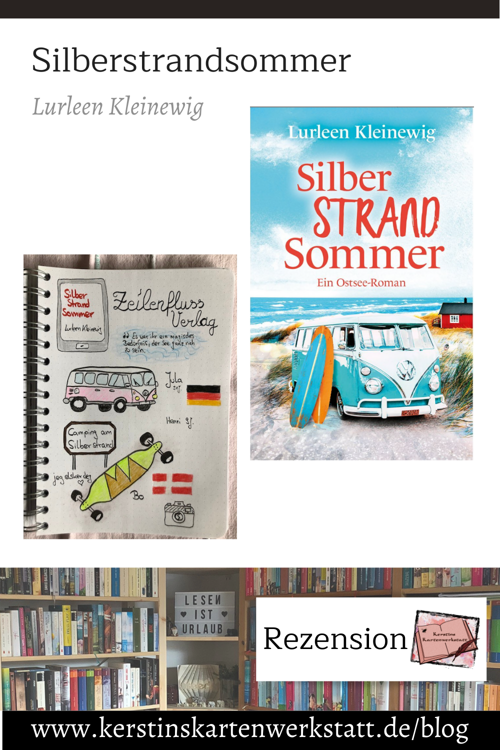 Silberstrandsommer von Lurleen Kleinewig Sketchnotes zum Buch